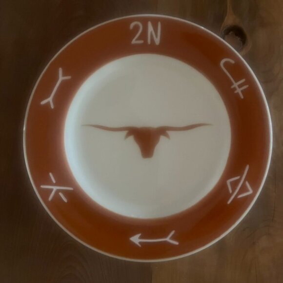 VtgJackson China 2N Western Longhorn Dinner Plate 9 3/4" Restaurant Ware USA - Picture 1 of 4